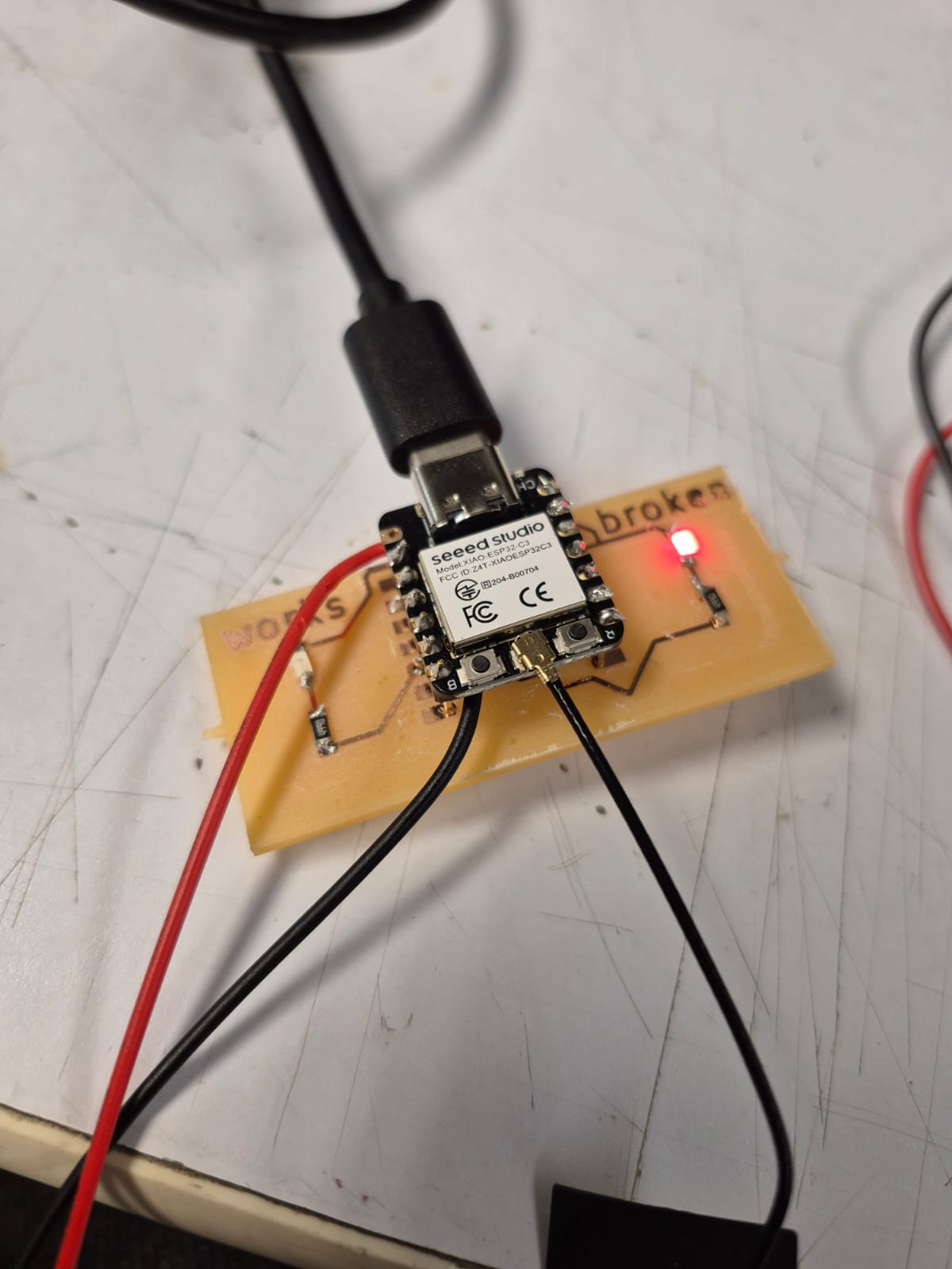 At MIT, we use Seeed Xiaos often for our projects, as depicted on this sample circuit that I milled.