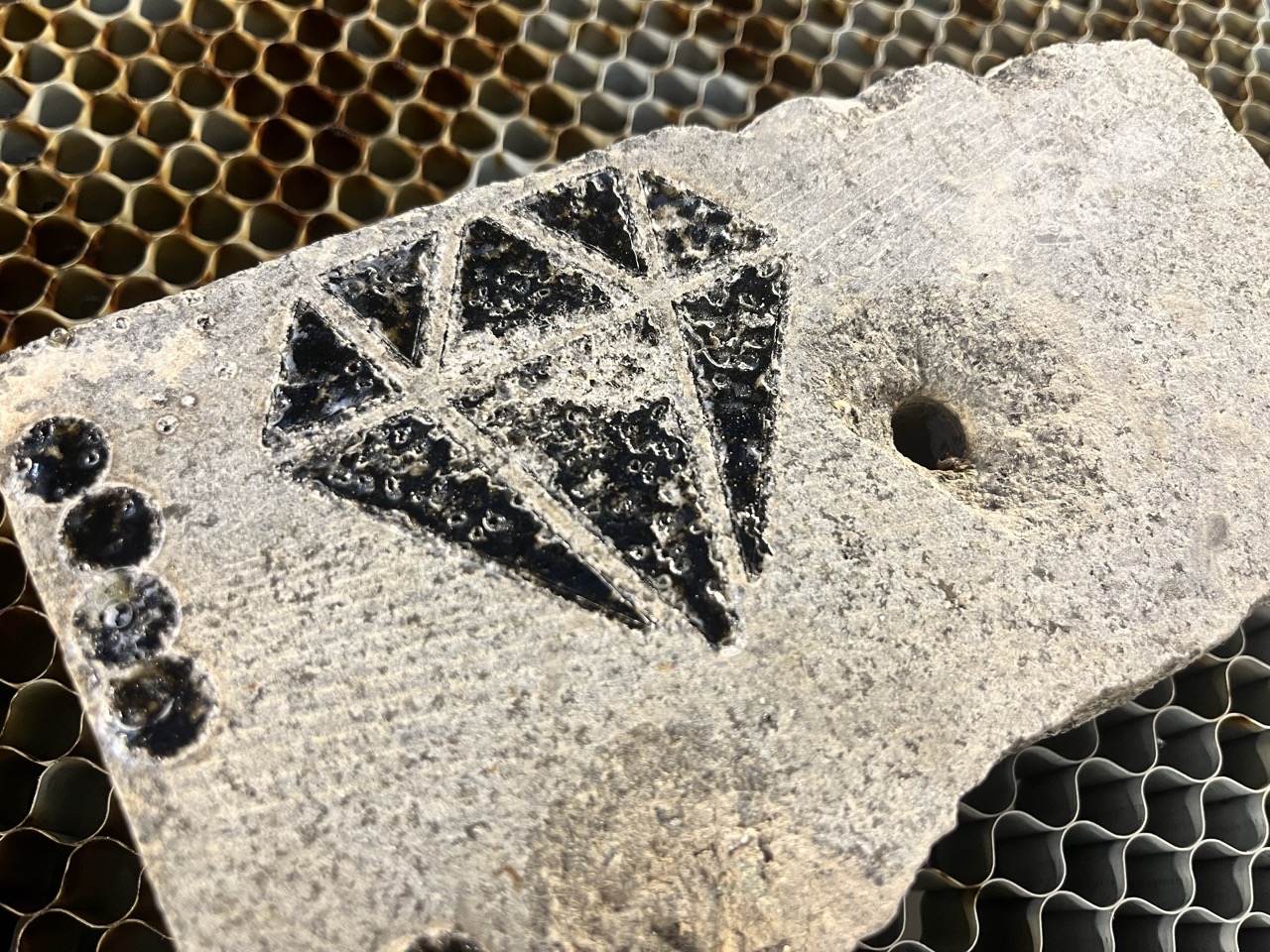 Glass on rocks